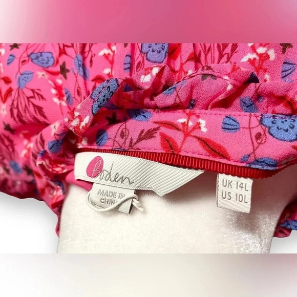 Boden Evangeline Floral Long Sleeve Dress - Picture 4 of 6